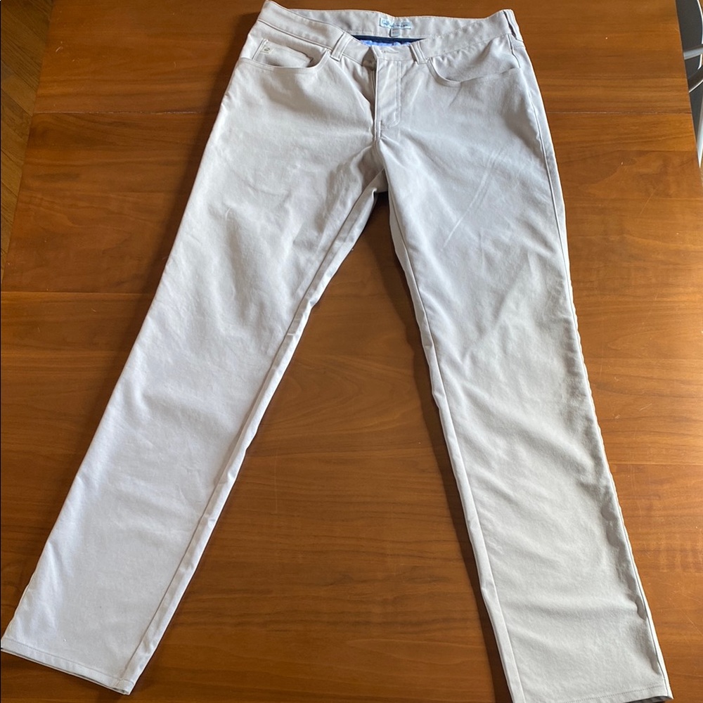 Peter Millar White Relaxed Jeans Lightweight Comfort